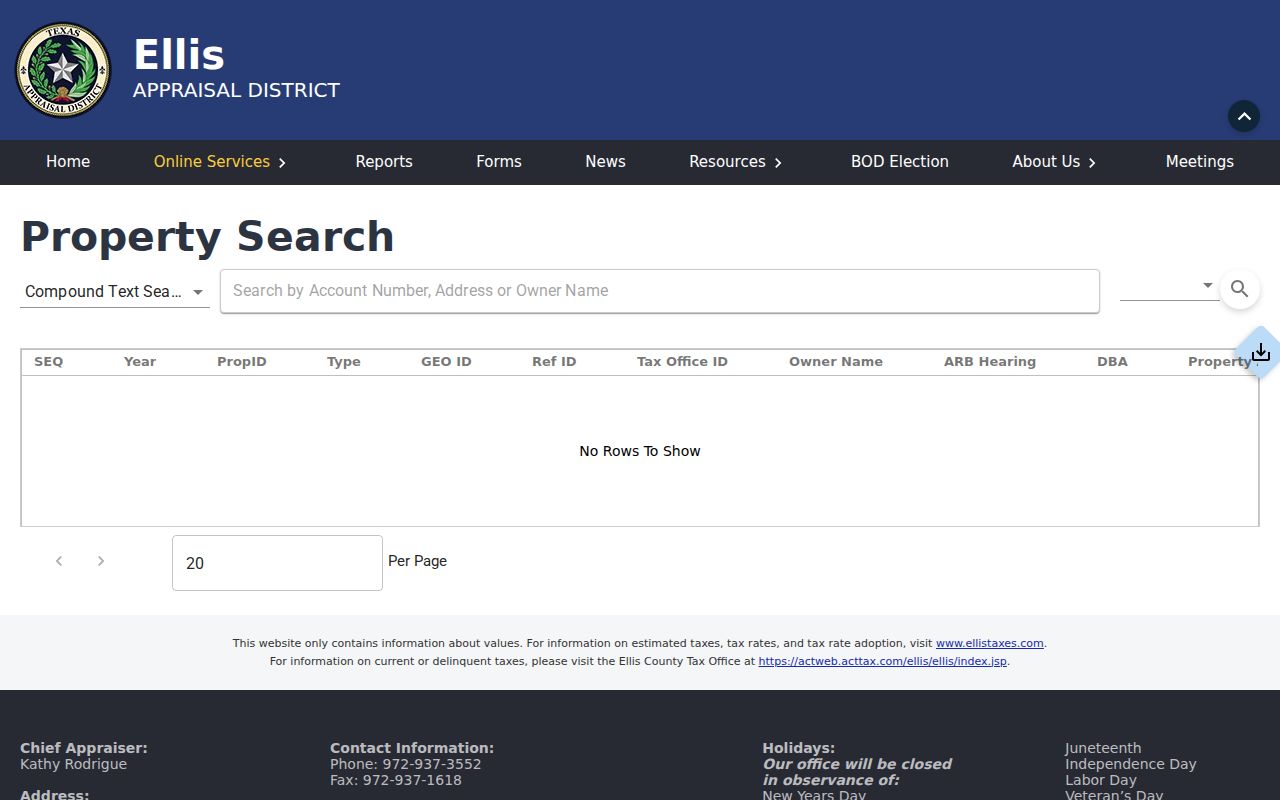 Midlothian residents directory ECAD property search