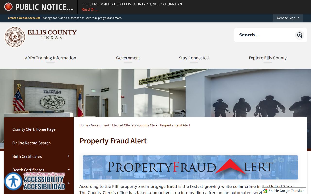 Midlothian previous residents property fraud alert source